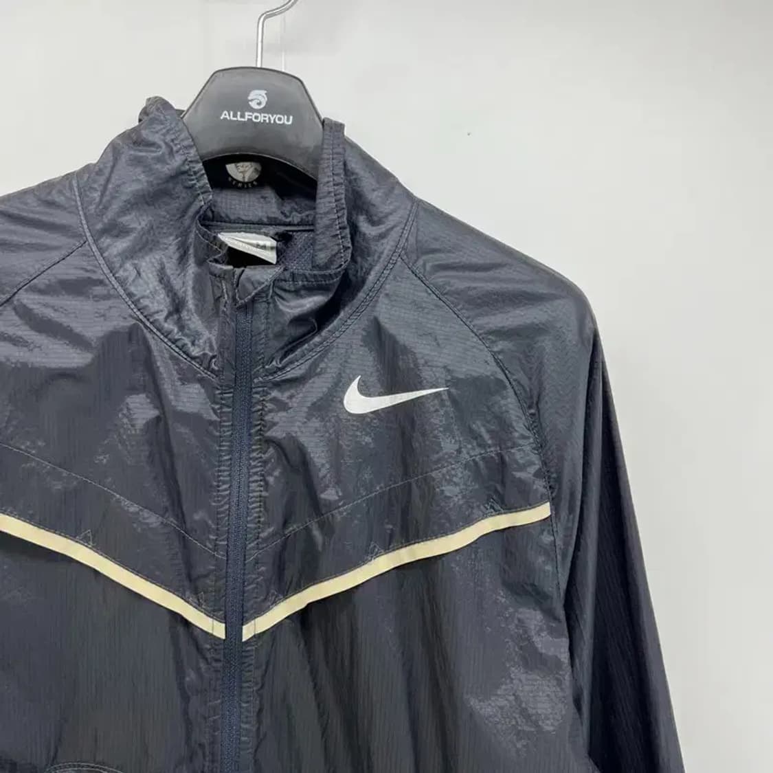 미디움 나이키 올드스쿨 얇은 바람막이 자켓 블랙 빈티지 상품이미지8