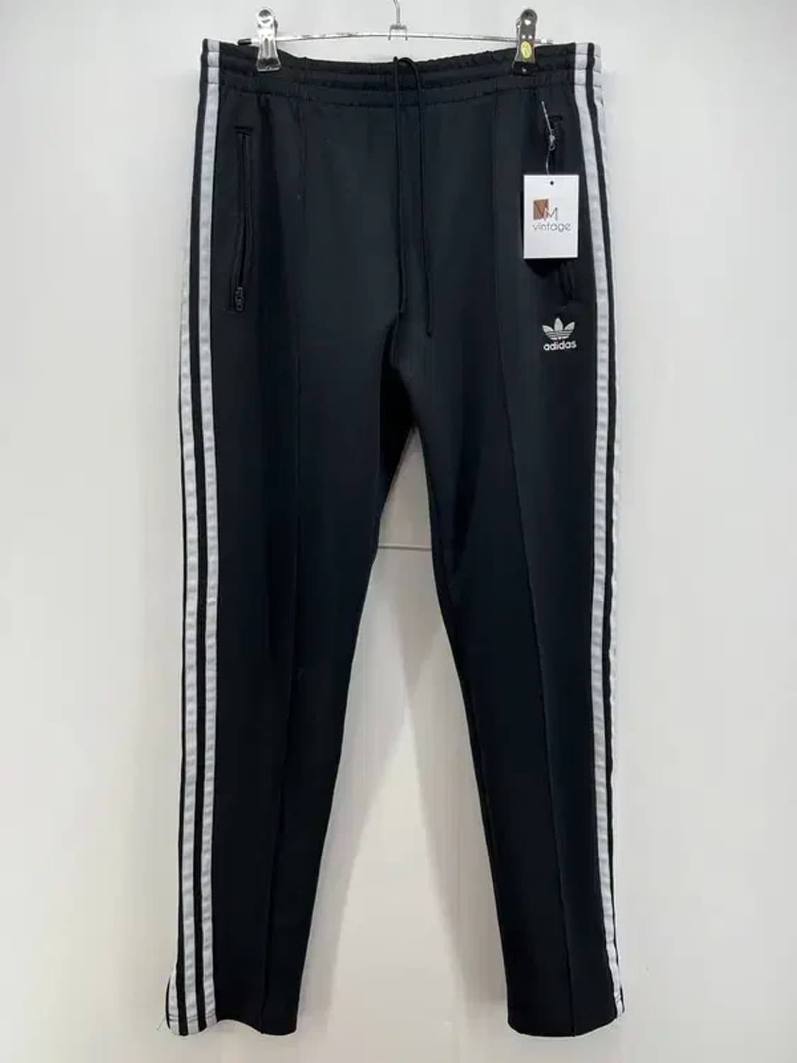 라지 아디다스 오리지널스 유로파 삼선 팬츠 블랙 상품이미지1