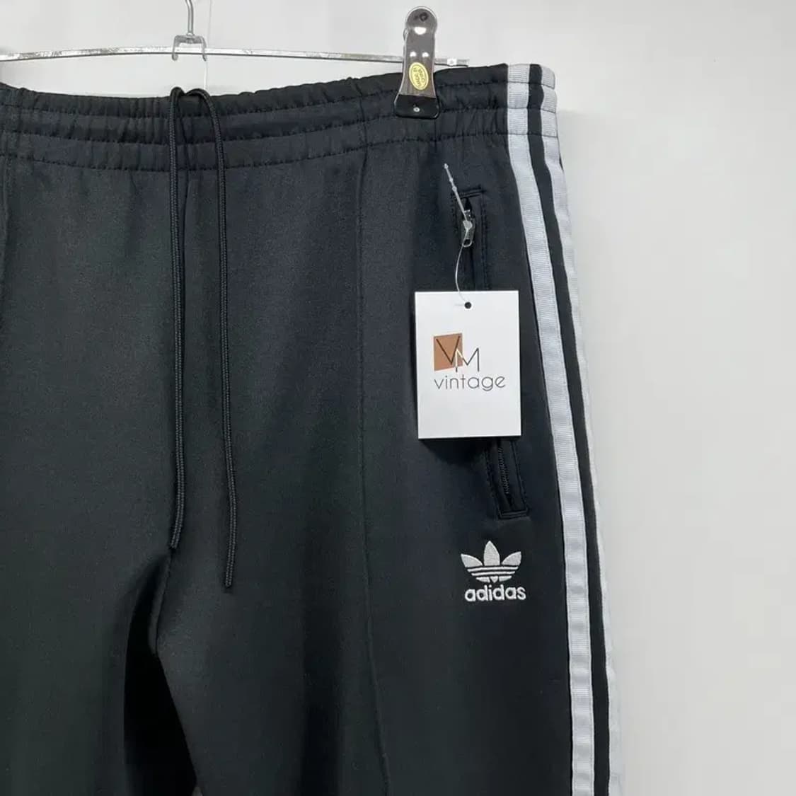 라지 아디다스 오리지널스 유로파 삼선 팬츠 블랙 상품이미지7