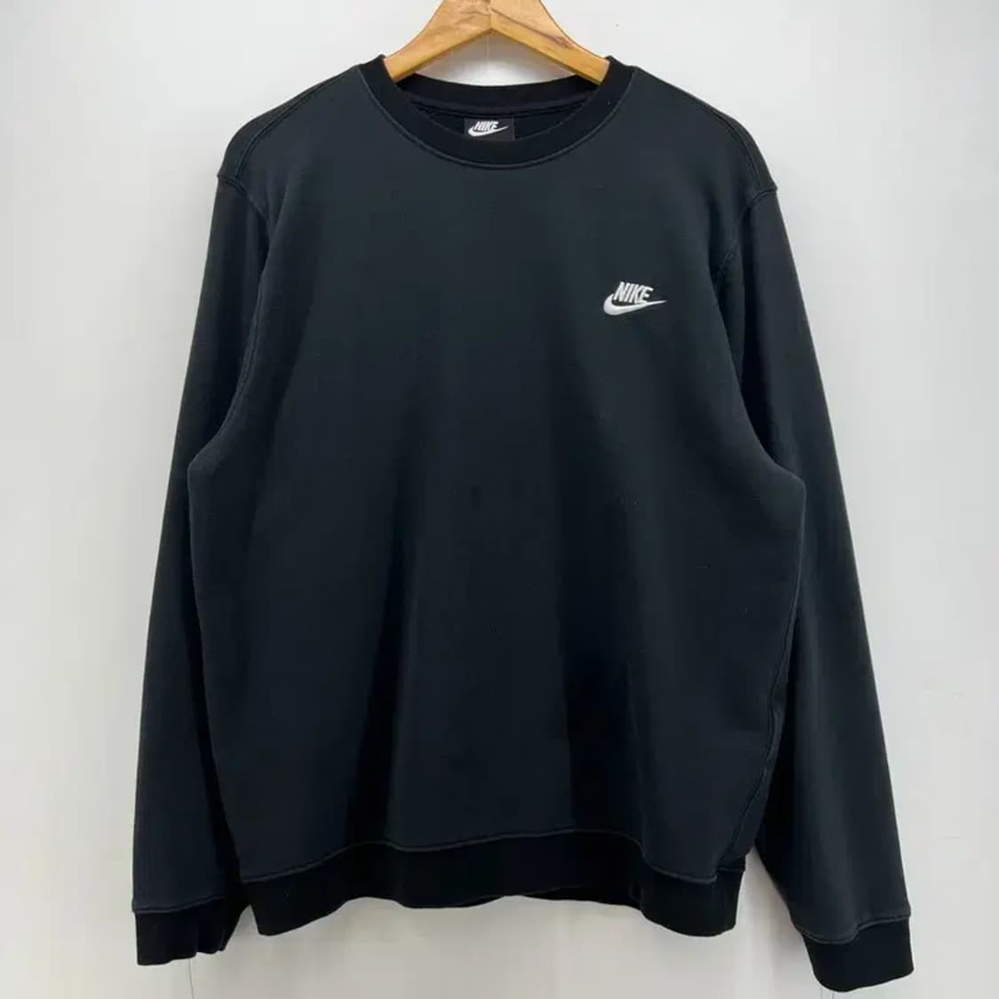 xxl 나이키 스우시 빅사이즈 오버핏 블랙 맨투맨 티셔츠 상품이미지1