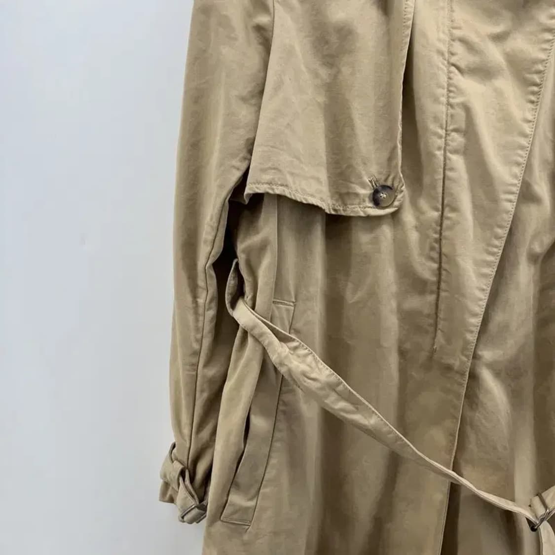 90 디젤 여자 y2k 트렌치 코트 자켓 베이지 빈티지 여자롱점퍼 상품이미지4