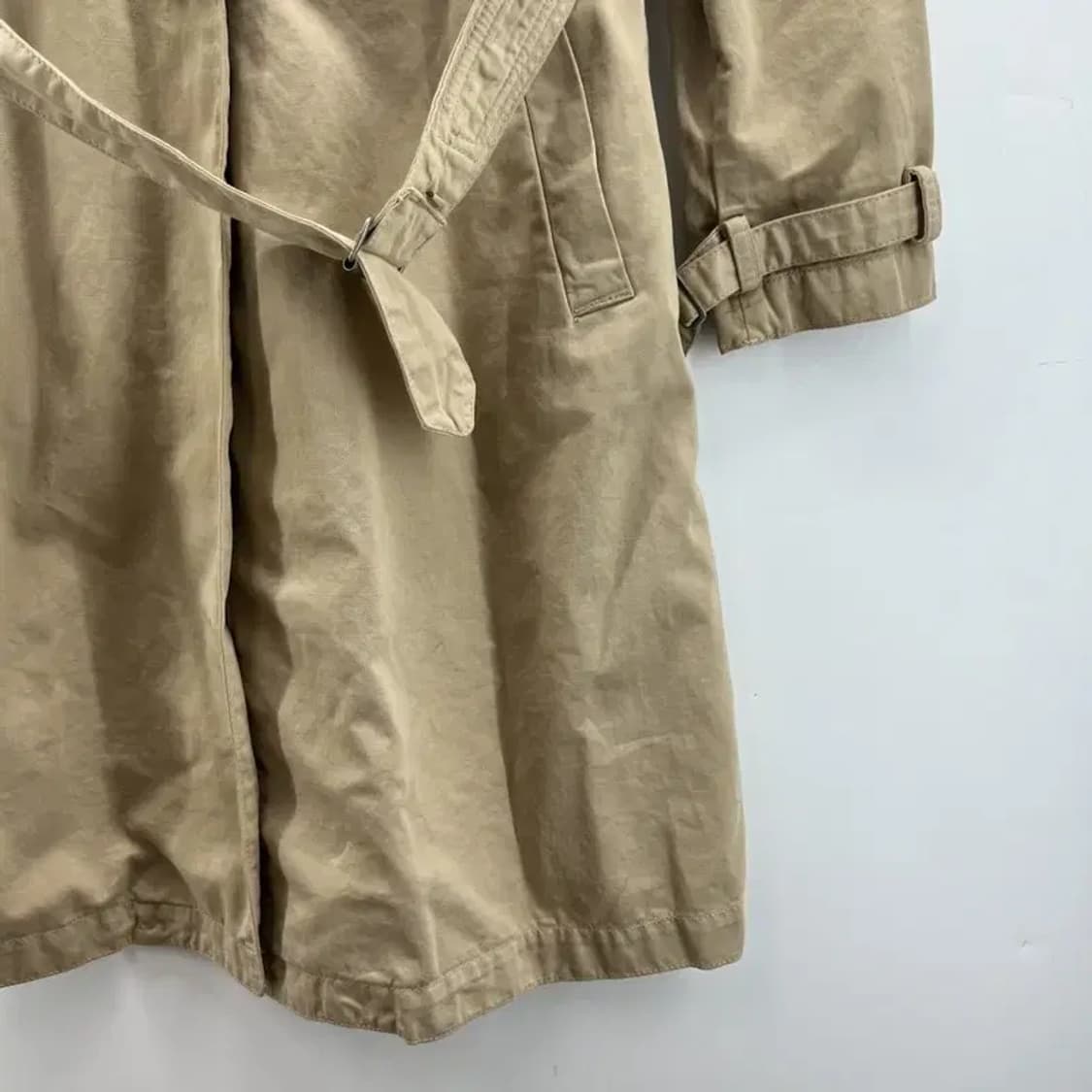 90 디젤 여자 y2k 트렌치 코트 자켓 베이지 빈티지 여자롱점퍼 상품이미지5