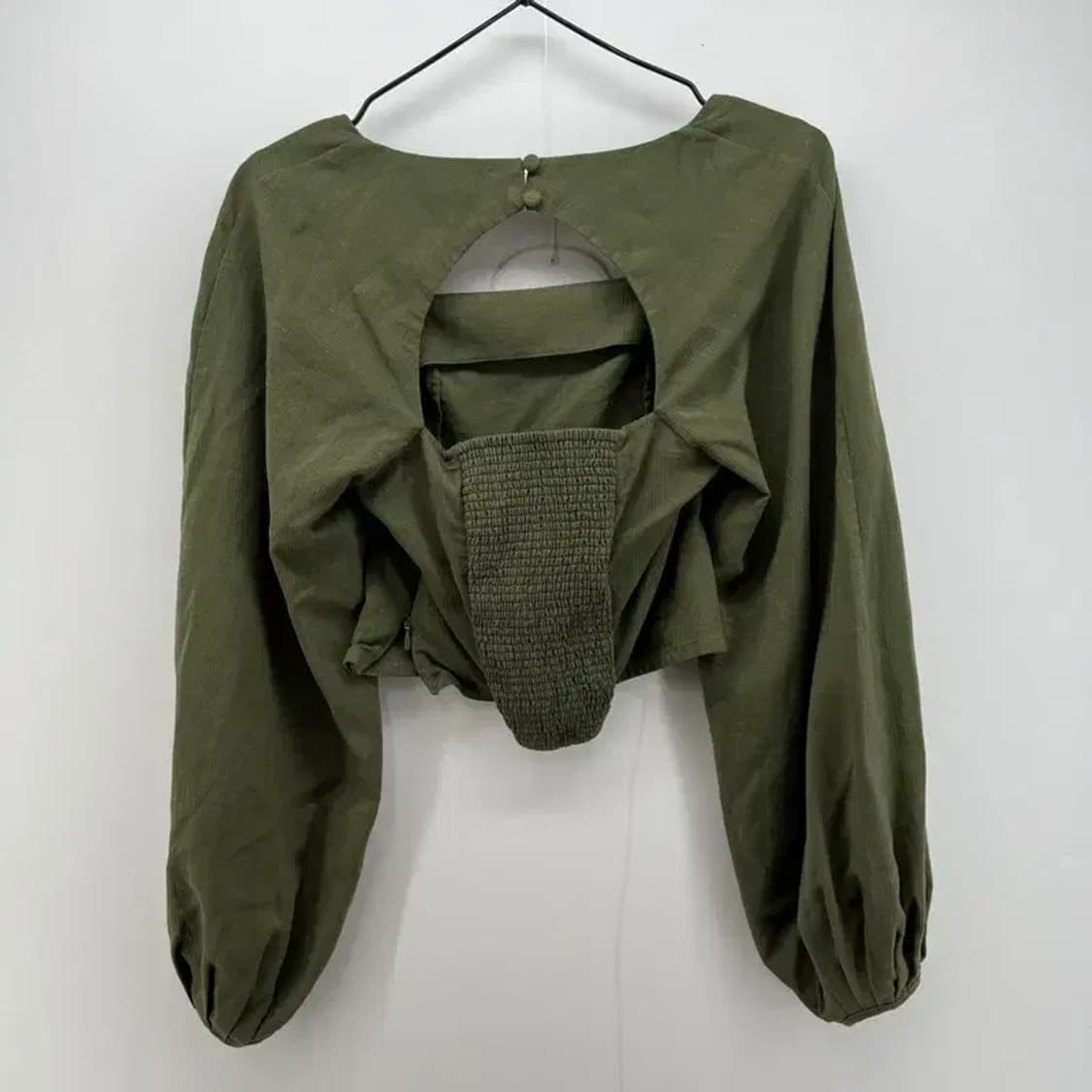 us4 여자 카키 빈티지 앤아더스토리즈 여름 면셔츠 티셔츠 상품이미지2