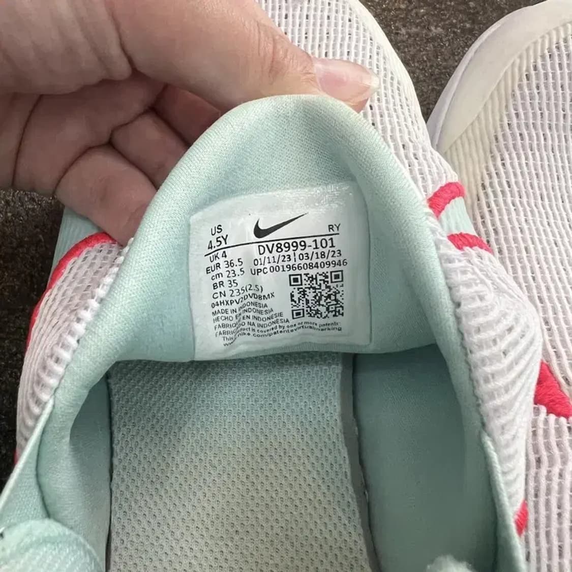 235 나이키 플렉스 플러스2 넥스트 네이처 그레이드스쿨 화이트 여름신발 상품이미지9