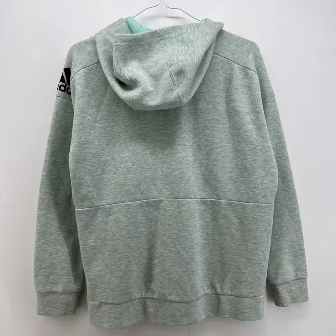 160 아디다스 여자 트레이닝 운동 후드집업티셔츠 민트트레이닝복 상품이미지3