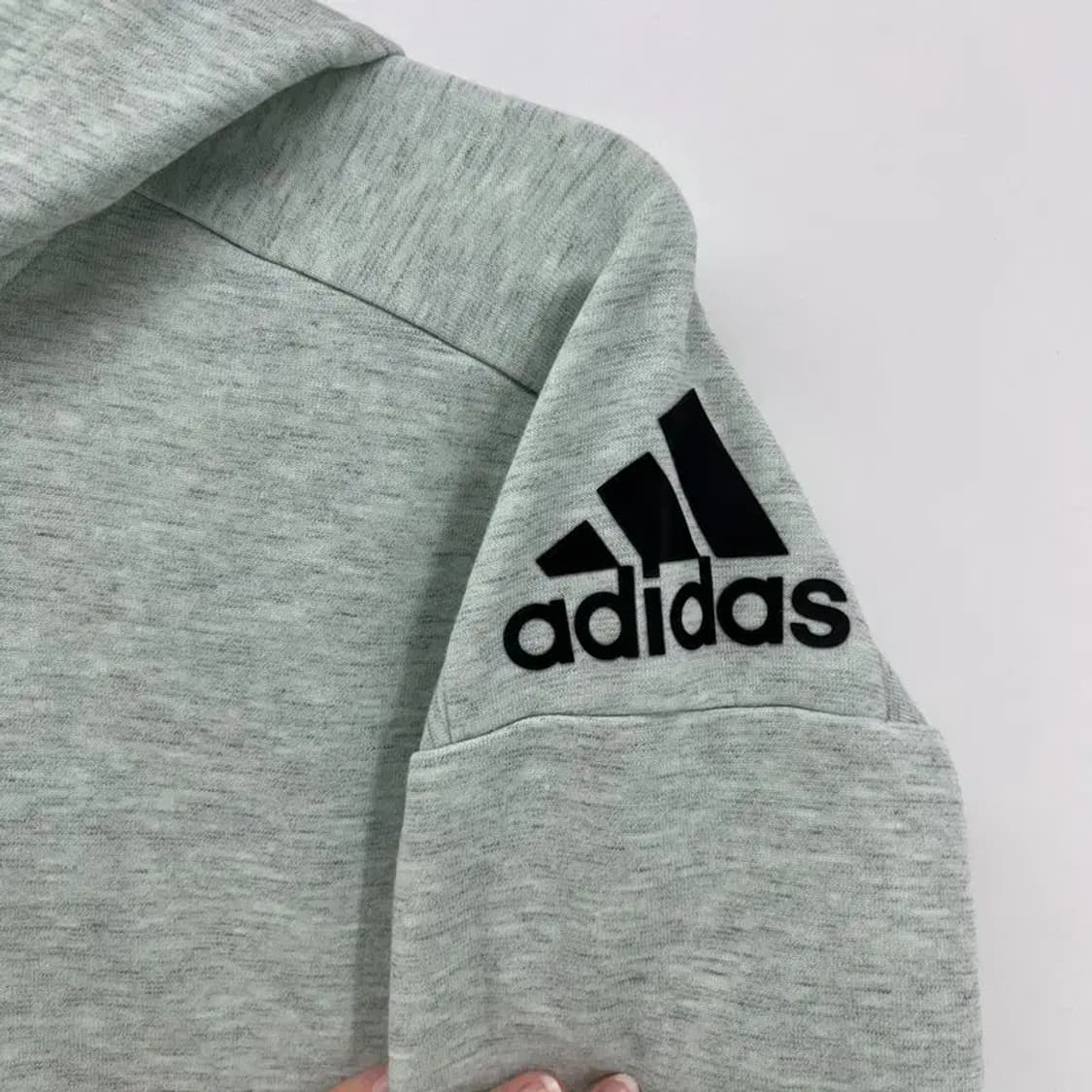 160 아디다스 여자 트레이닝 운동 후드집업티셔츠 민트트레이닝복 상품이미지8