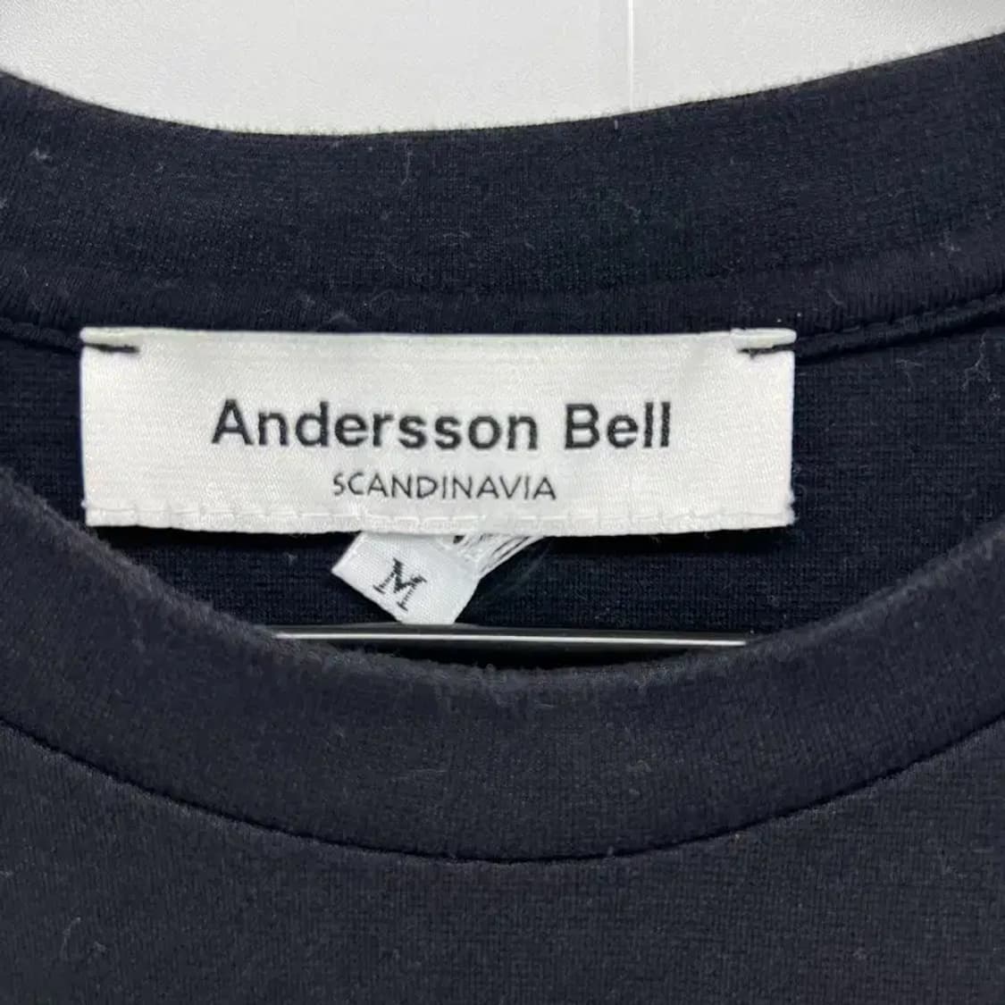 미디움 앤더슨벨 오버핏 무지 반팔티셔츠 블랙 남여공용 여름반팔 상품이미지9