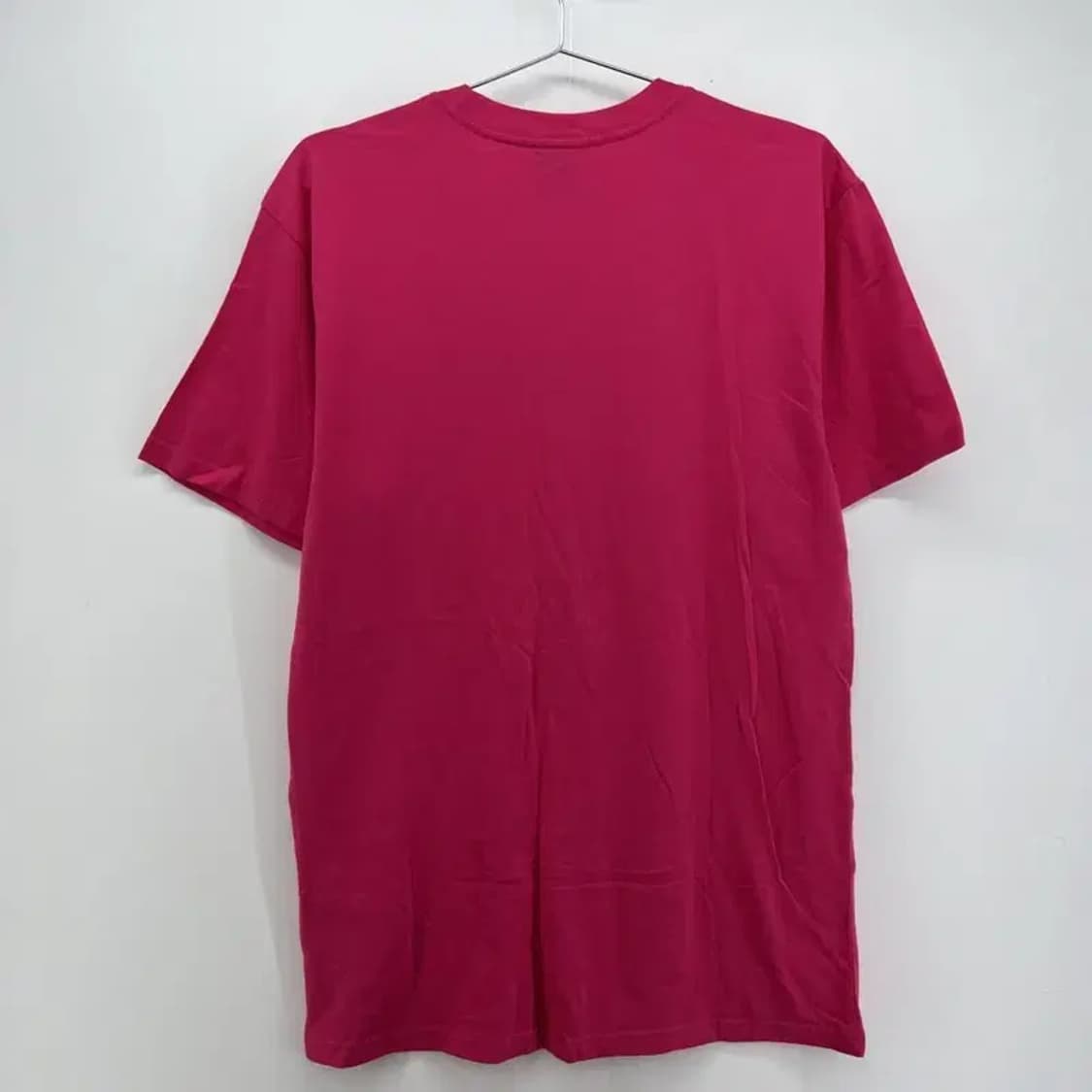 스몰 오클리 로고 오버핏 여성 반팔티셔츠 빈티지 레드 다홍 상품이미지2