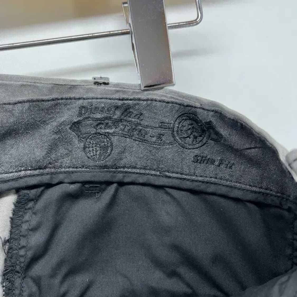 29 디젤 여자 슬림핏 그레이 워싱슬렉스 팬츠 빈티지룩 y2k 상품이미지3