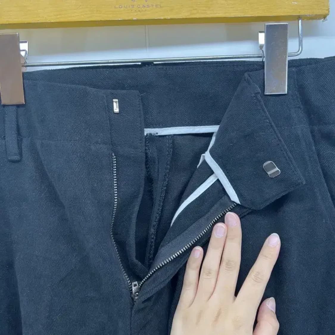 라지 from scratch 남자 포켓 블랙 팬츠 빈티지 스타일 상품이미지5