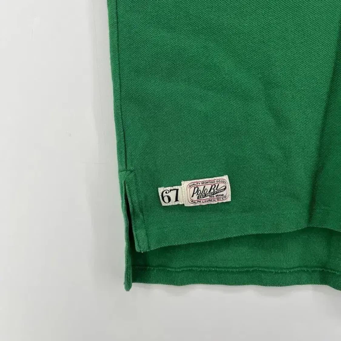 xs 폴로랄프로렌 패치워크 y2k 그린 여자 카라티셔츠 빈티지 상품이미지5