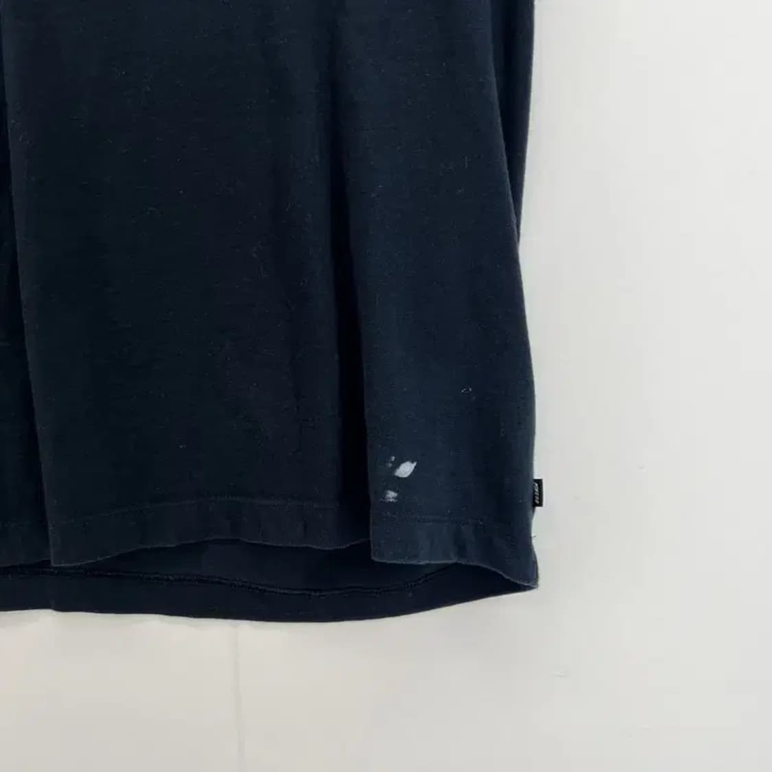 미디움 나이키 여자 sb자수로고 반팔티셔츠 블랙 빈티지 오염존재 상품이미지5