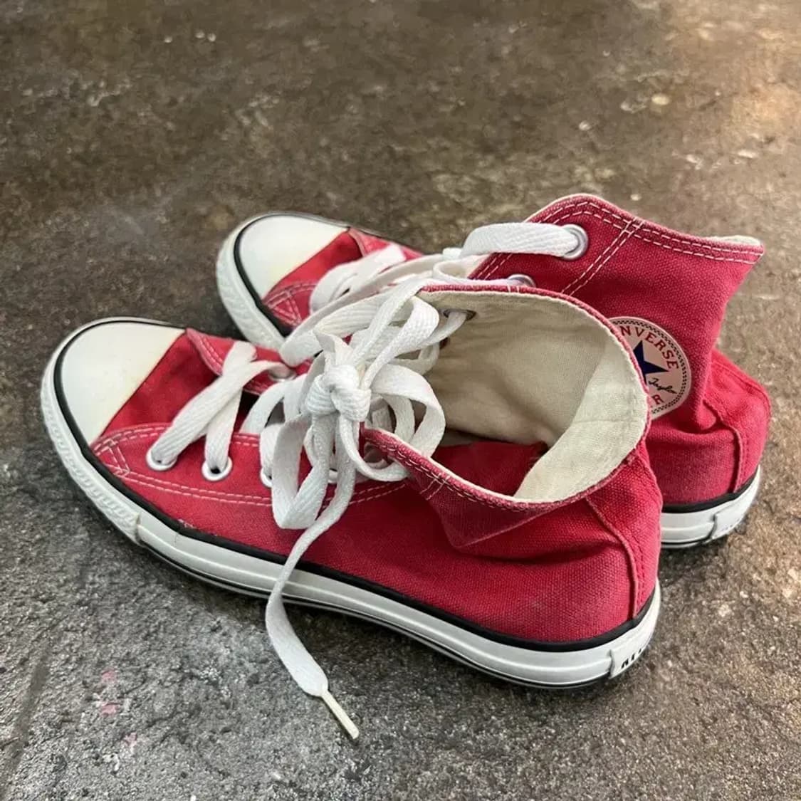 230 컨버스 여성 척테일러 스니커즈 하이탑 레드 상품이미지5