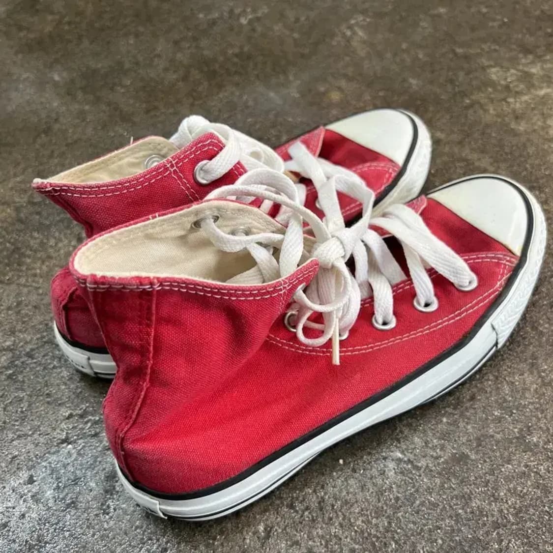 230 컨버스 여성 척테일러 스니커즈 하이탑 레드 상품이미지6
