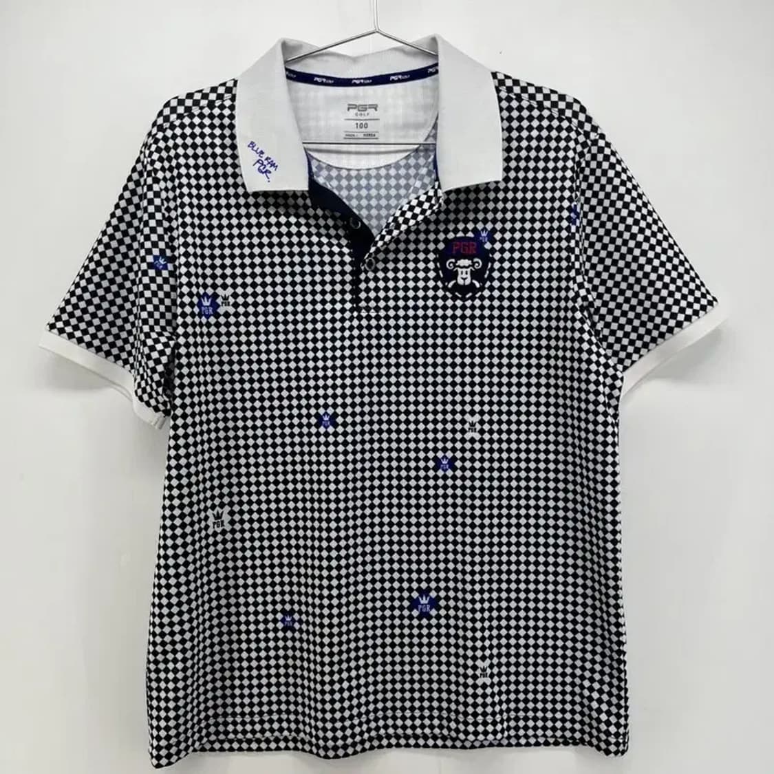 100 pgr 남자 골프 기능성 웨어 스판 카라티셔츠 남자골프웨어 상품이미지1