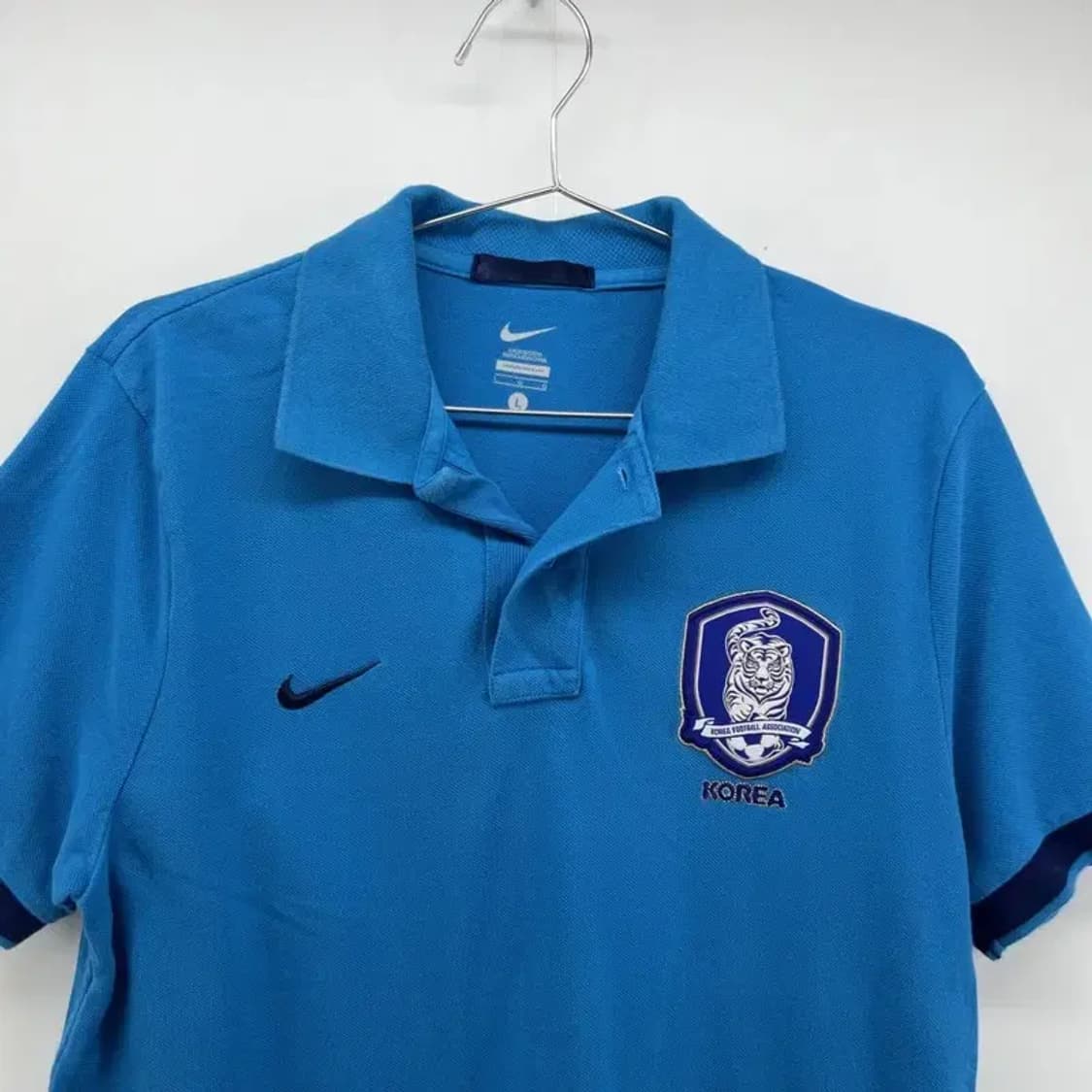 라지 나이키 kfa 풋볼 카라티셔츠 반팔티셔츠 국대 블록코어룩 상품이미지3