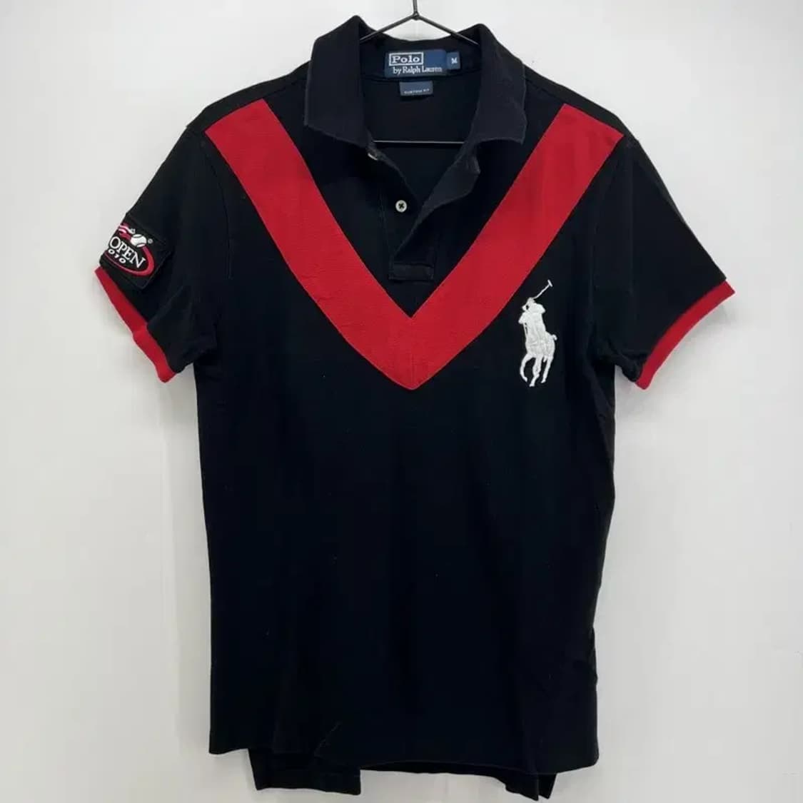미디움 폴로랄프로렌 usopen y2k룩 빈티지 올드스쿨 카라티셔츠 상품이미지1