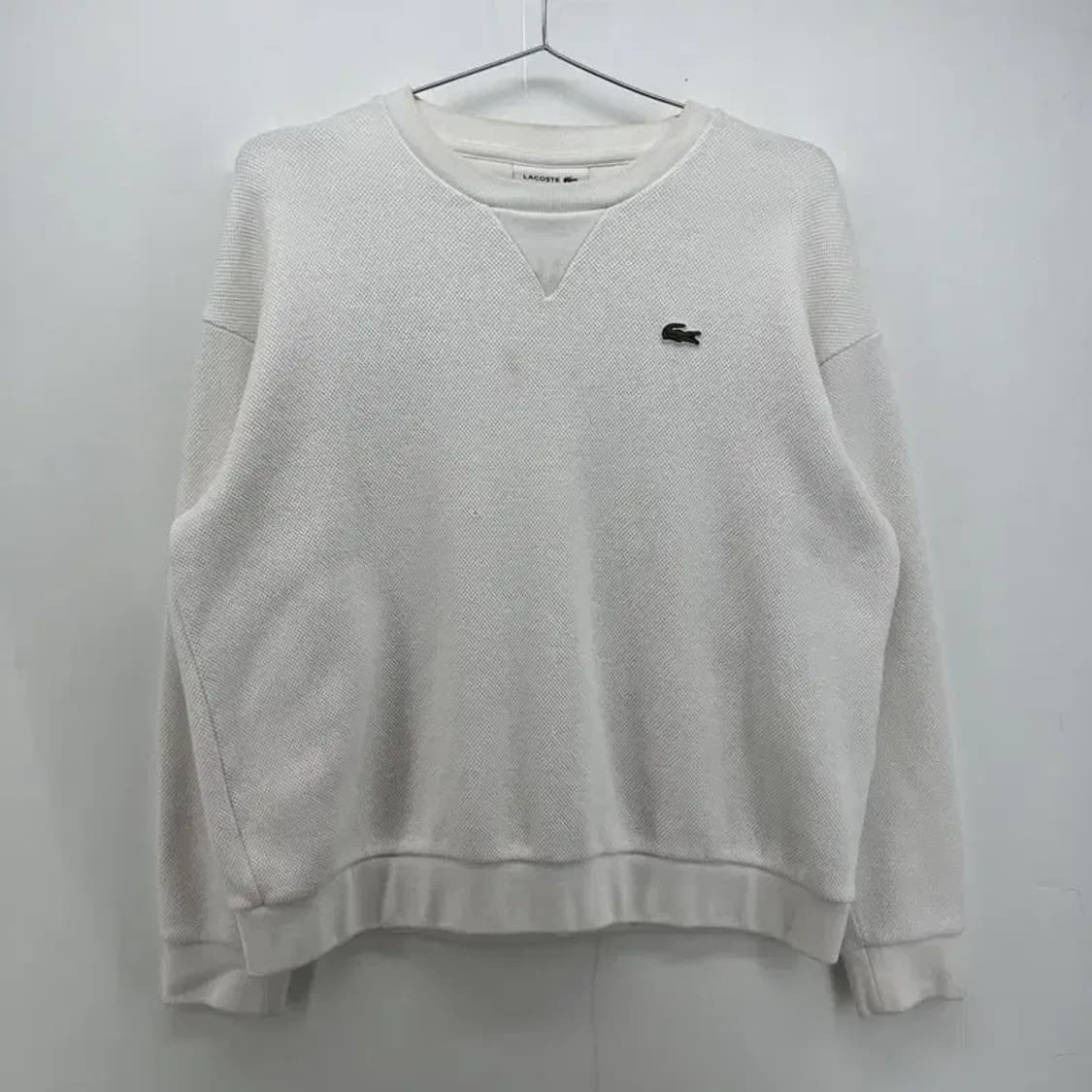 38 100사이즈 라코스테 남성 와플맨투맨 티셔츠 빈티지 b그레이드 상품이미지1