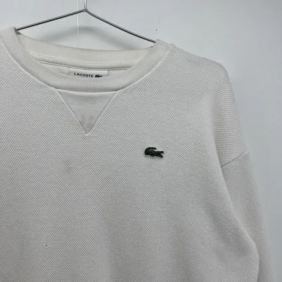 38 100사이즈 라코스테 남성 와플맨투맨 티셔츠 빈티지 b그레이드 상품이미지3