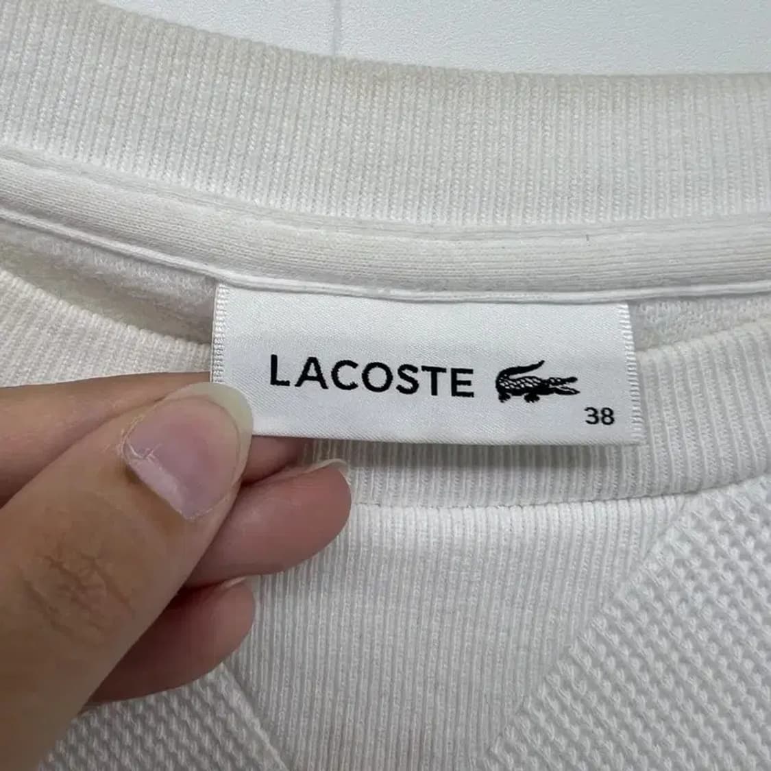 38 100사이즈 라코스테 남성 와플맨투맨 티셔츠 빈티지 b그레이드 상품이미지5