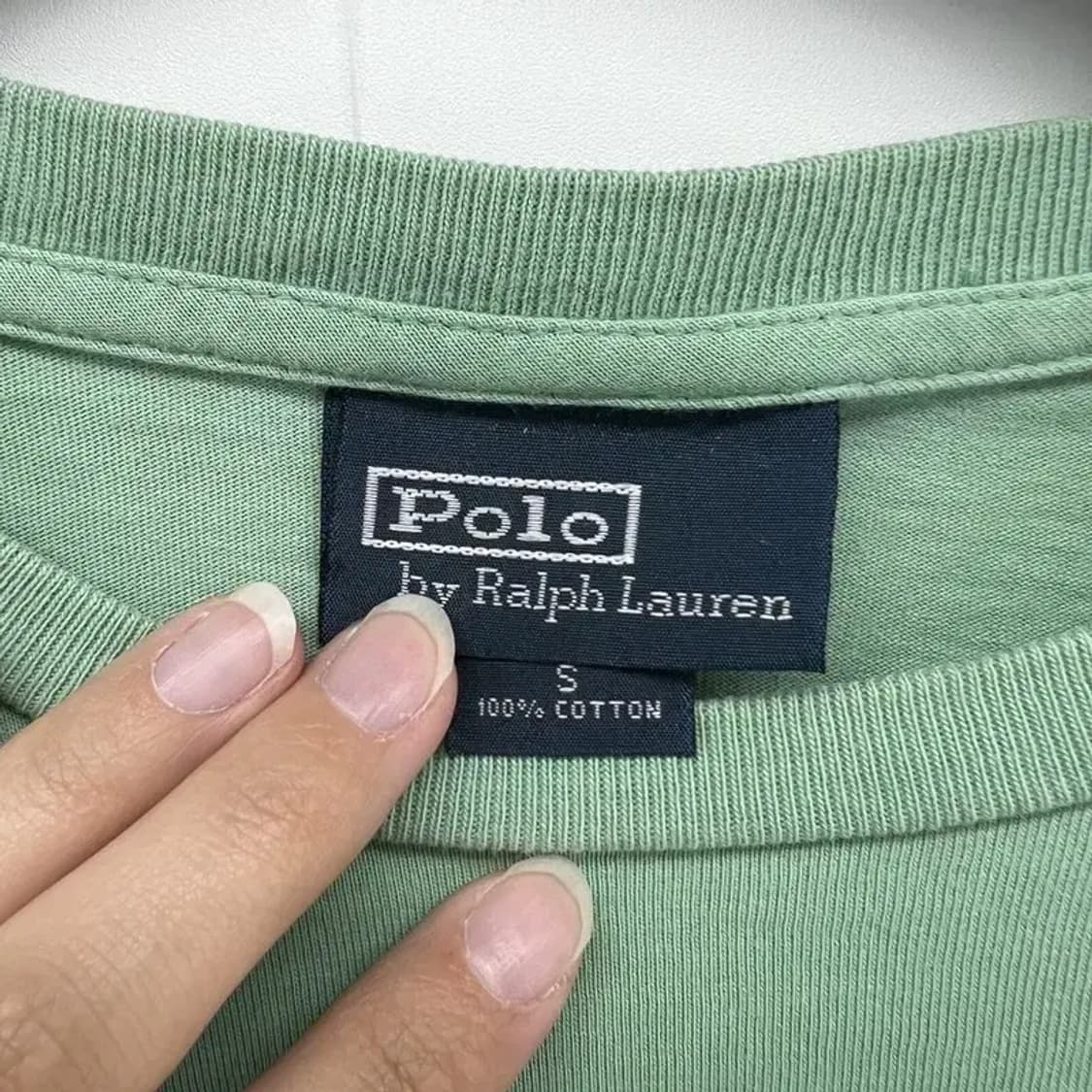 스몰 폴로랄프로렌 올드스쿨 쭉티 그린 쭉티 긴팔 빈티지 상품이미지5