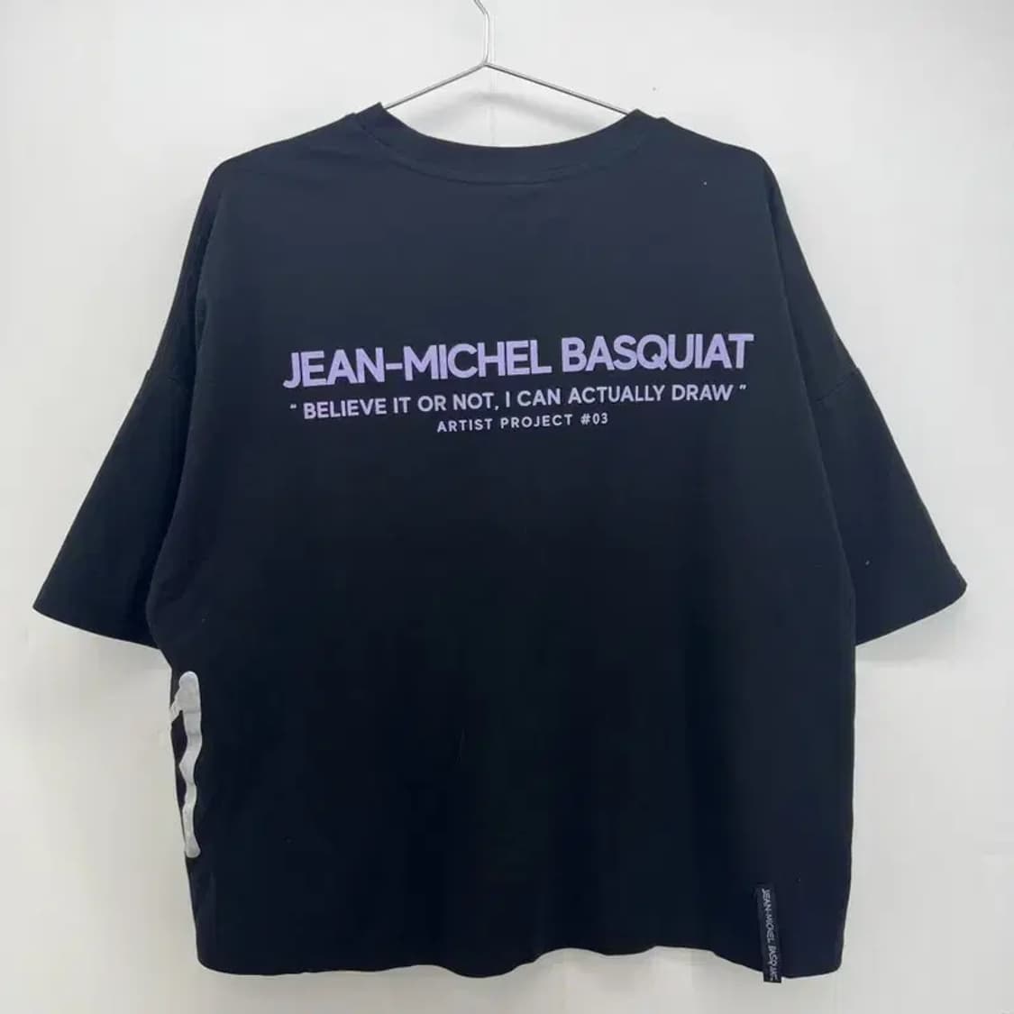 85 장미쉘 바스키아 여성 골프 웨어 블랙 티셔츠 여름반팔 상품이미지2