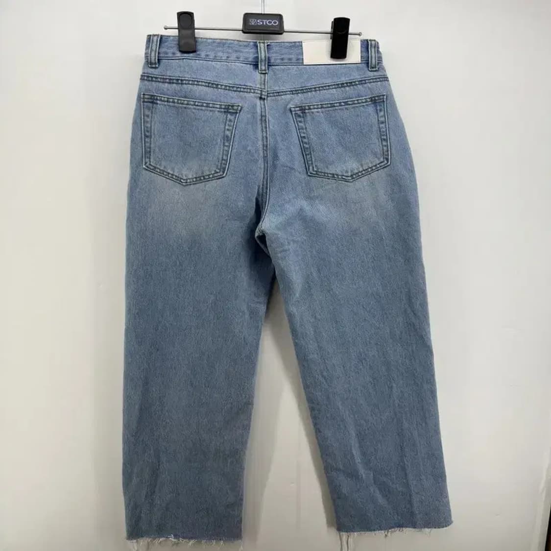 0 ore 오어 여자데님 컷팅 청바지 와이드팬츠 연청 여름청바지 상품이미지2