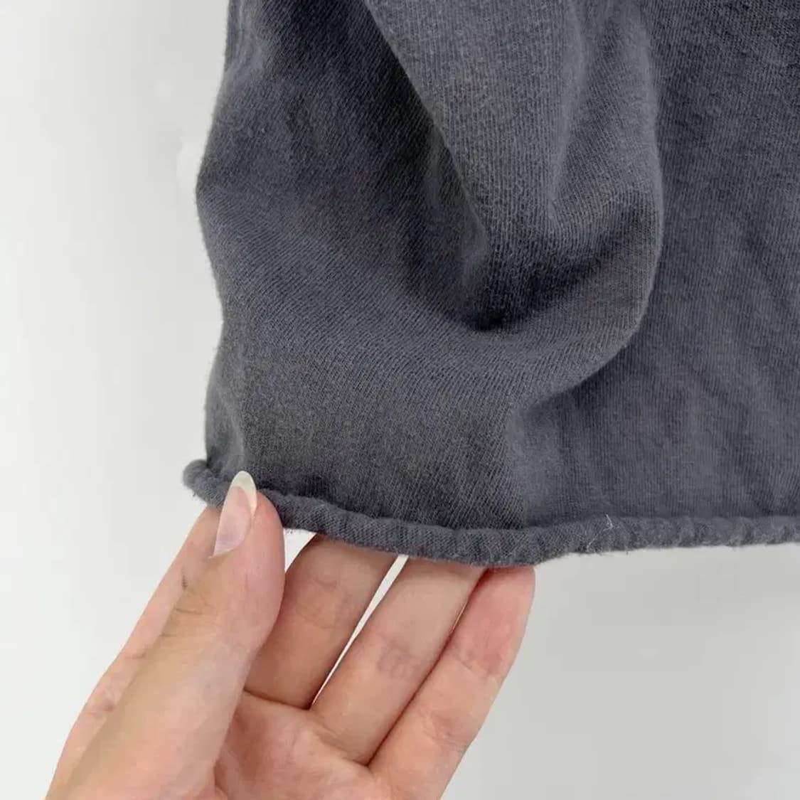 라지 커버낫 크롭 여자 반팔티셔츠 블랙 빈티지 상품이미지3