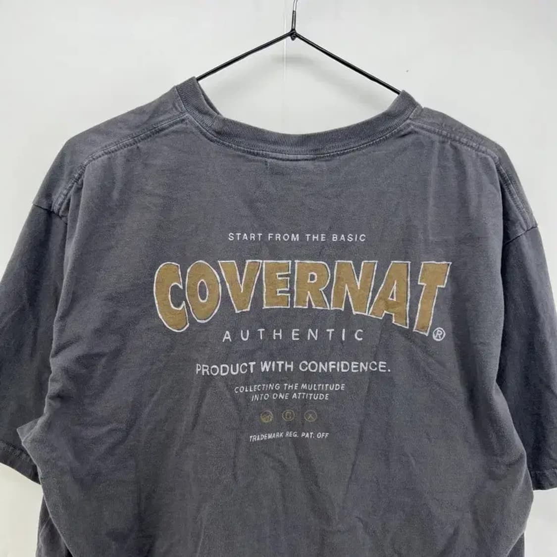 라지 커버낫 크롭 여자 반팔티셔츠 블랙 빈티지 상품이미지6