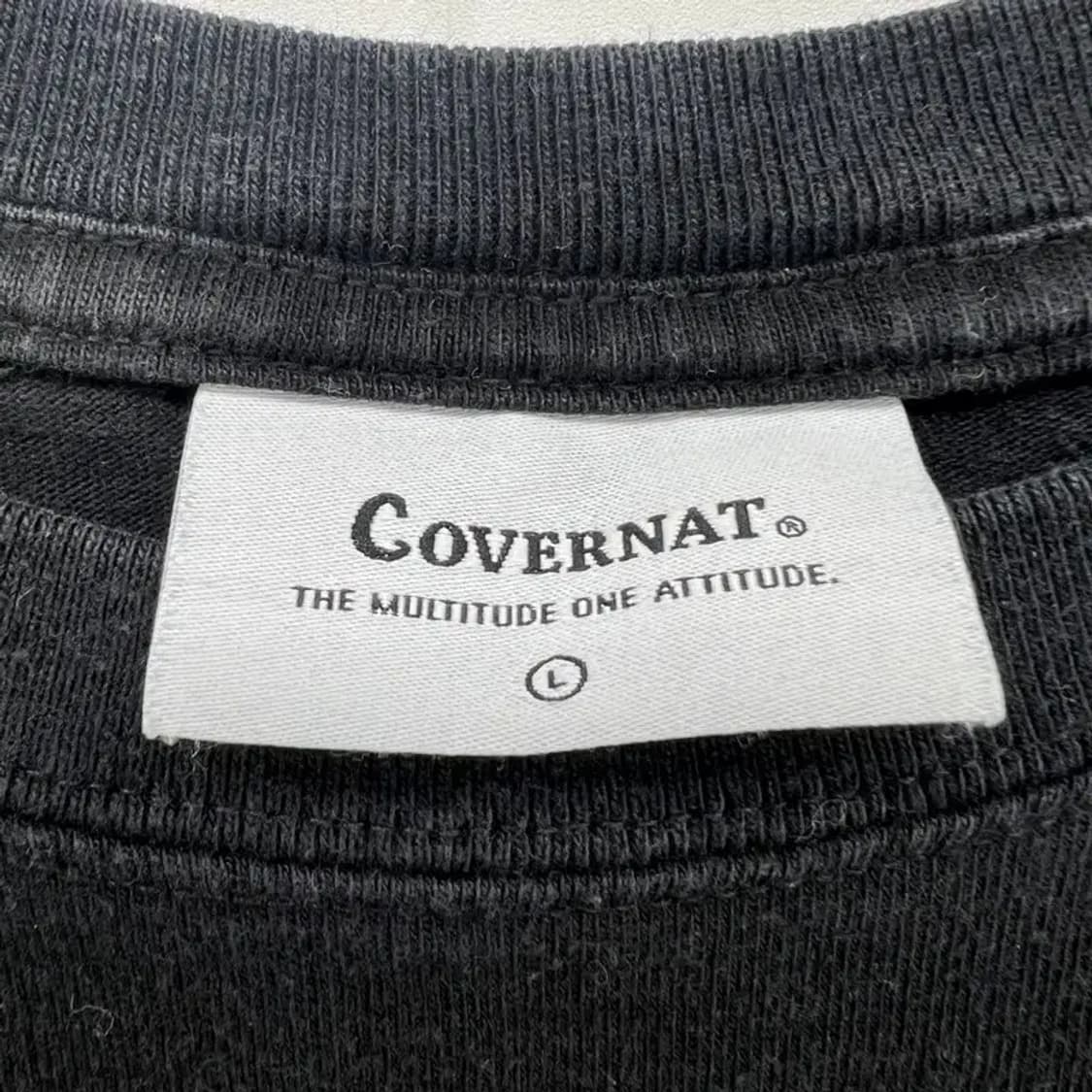 라지 커버낫 크롭 여자 반팔티셔츠 블랙 빈티지 상품이미지6