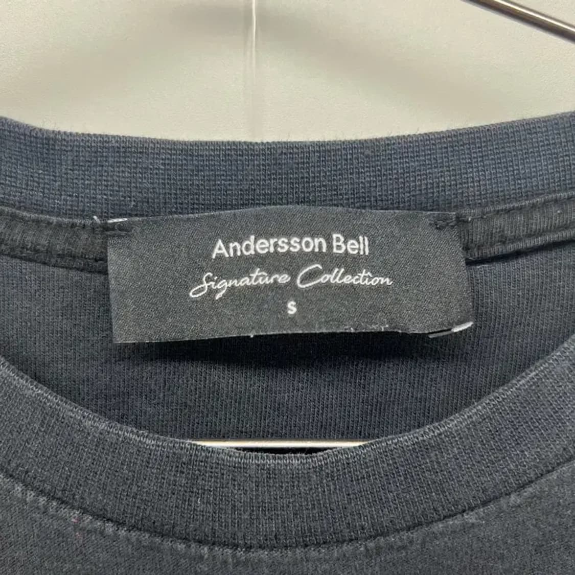 스몰 앤더슨벨 남여공용 블랙 오버핏 반팔티셔츠 여름티셔츠 상품이미지7