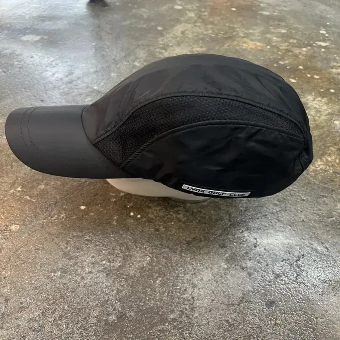 OS 링스곮 나일론 모자 볼캡 블랙 스포츠모자 골프룩 상품이미지3