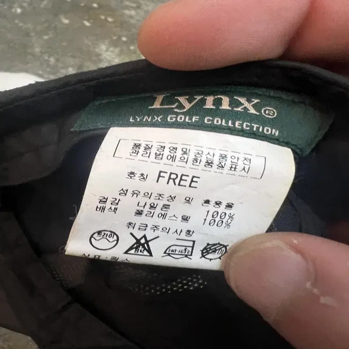 OS 링스곮 나일론 모자 볼캡 블랙 스포츠모자 골프룩 상품이미지4