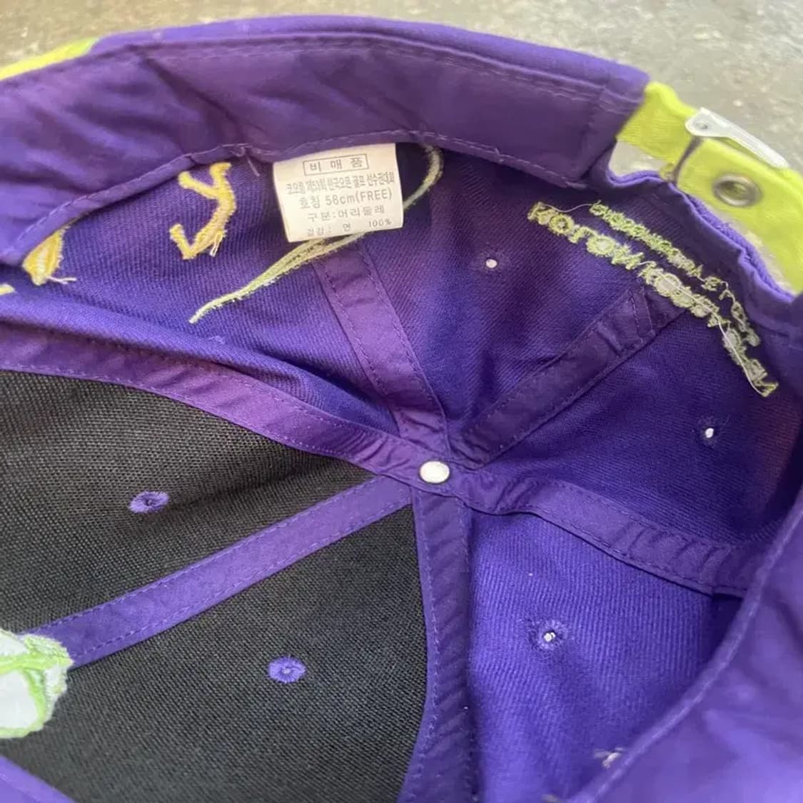 os 코오롱 올드스쿨 오픈 골프 모자 빈티지룩 상품이미지5