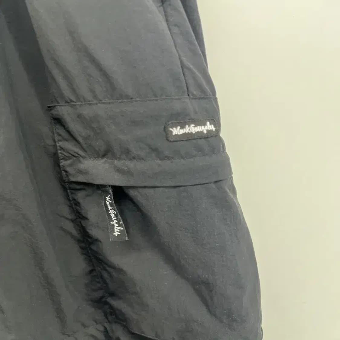 30~31 마크곤잘레스 포켓 스트링 나일론 카고 팬츠 블랙 빈티지 상품이미지3