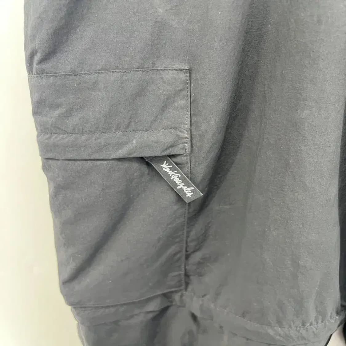 30~31 마크곤잘레스 포켓 스트링 나일론 카고 팬츠 블랙 빈티지 상품이미지4