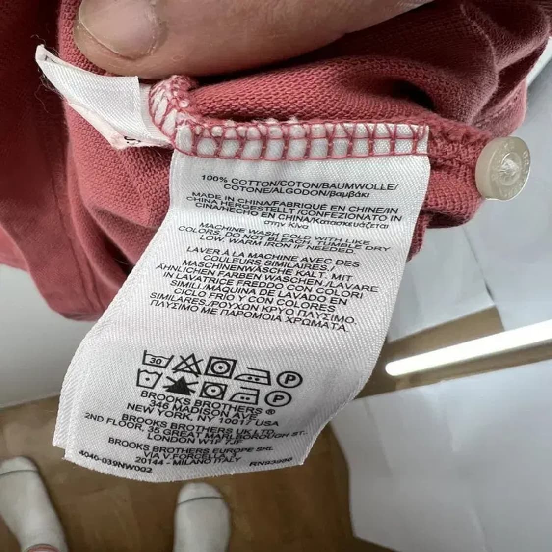 라지 브룩스 브라더스 남자 여름 반팔카라티셔츠 상품이미지4