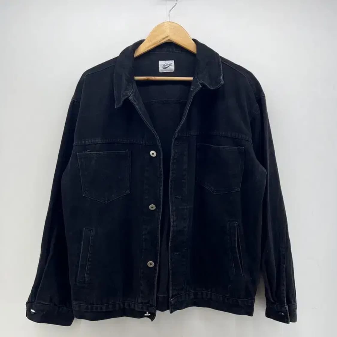 미디움 파르티멘토 오버핏 블랙 데님셔츠 빈티지 남자 셔츠 상품이미지2