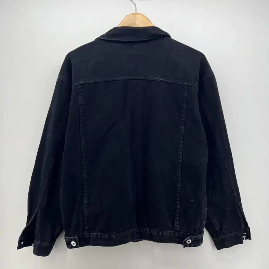 미디움 파르티멘토 오버핏 블랙 데님셔츠 빈티지 남자 셔츠 상품이미지3