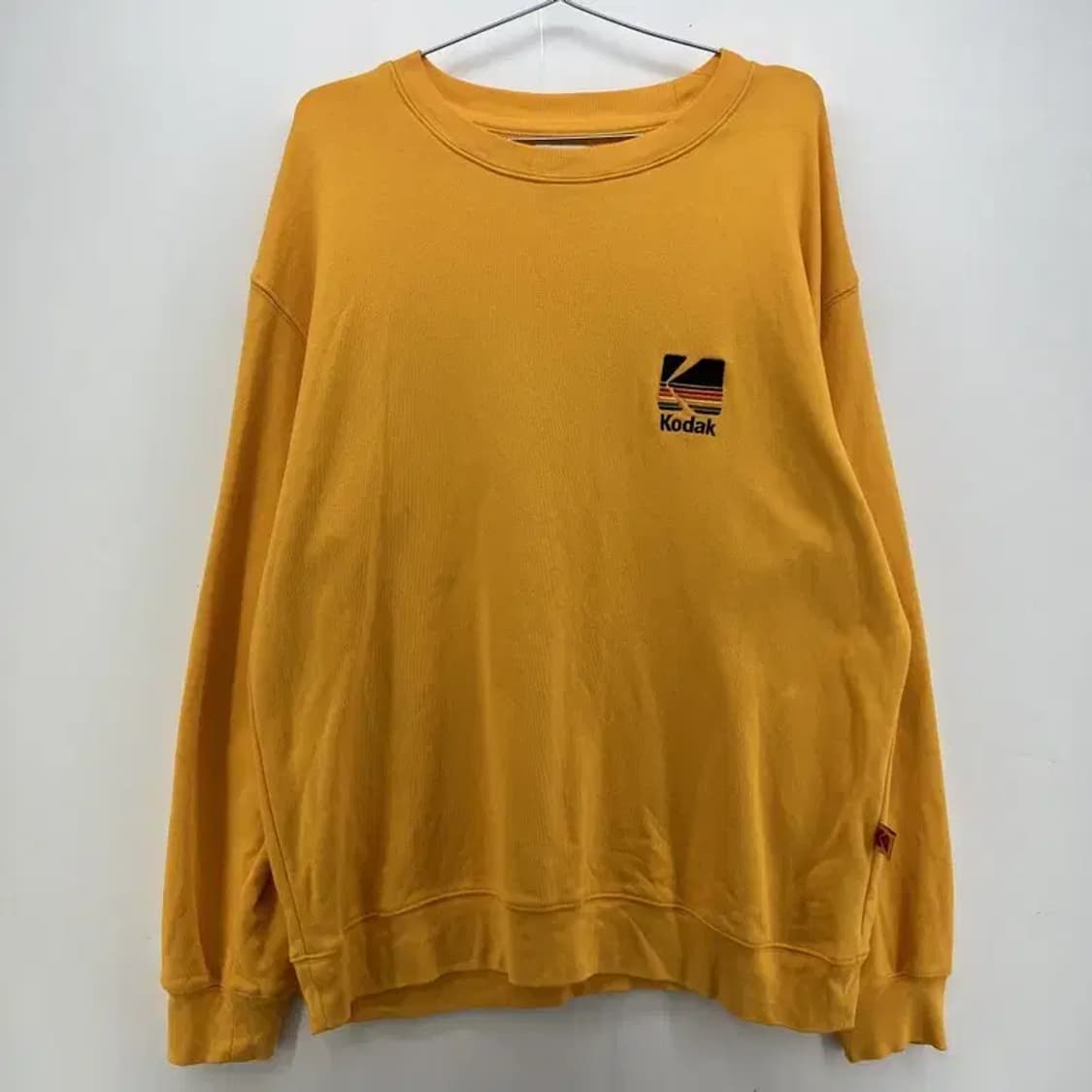 미디움 코닥 오버핏 남여공용 옐로우 맨투맨티셔츠 빈티지 상품이미지1