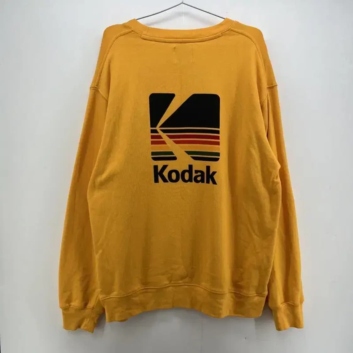 미디움 코닥 오버핏 남여공용 옐로우 맨투맨티셔츠 빈티지 상품이미지2