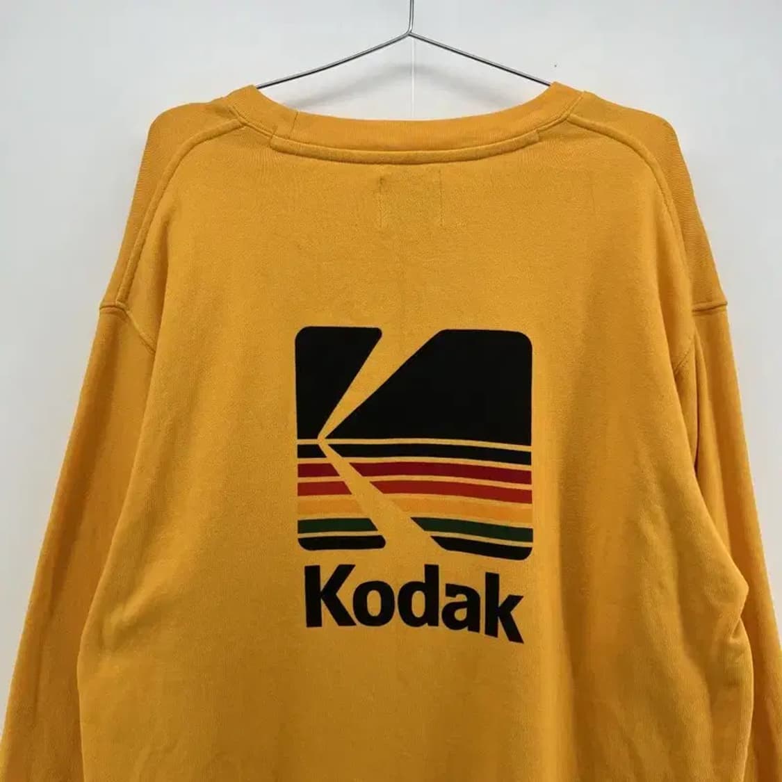 미디움 코닥 오버핏 남여공용 옐로우 맨투맨티셔츠 빈티지 상품이미지6