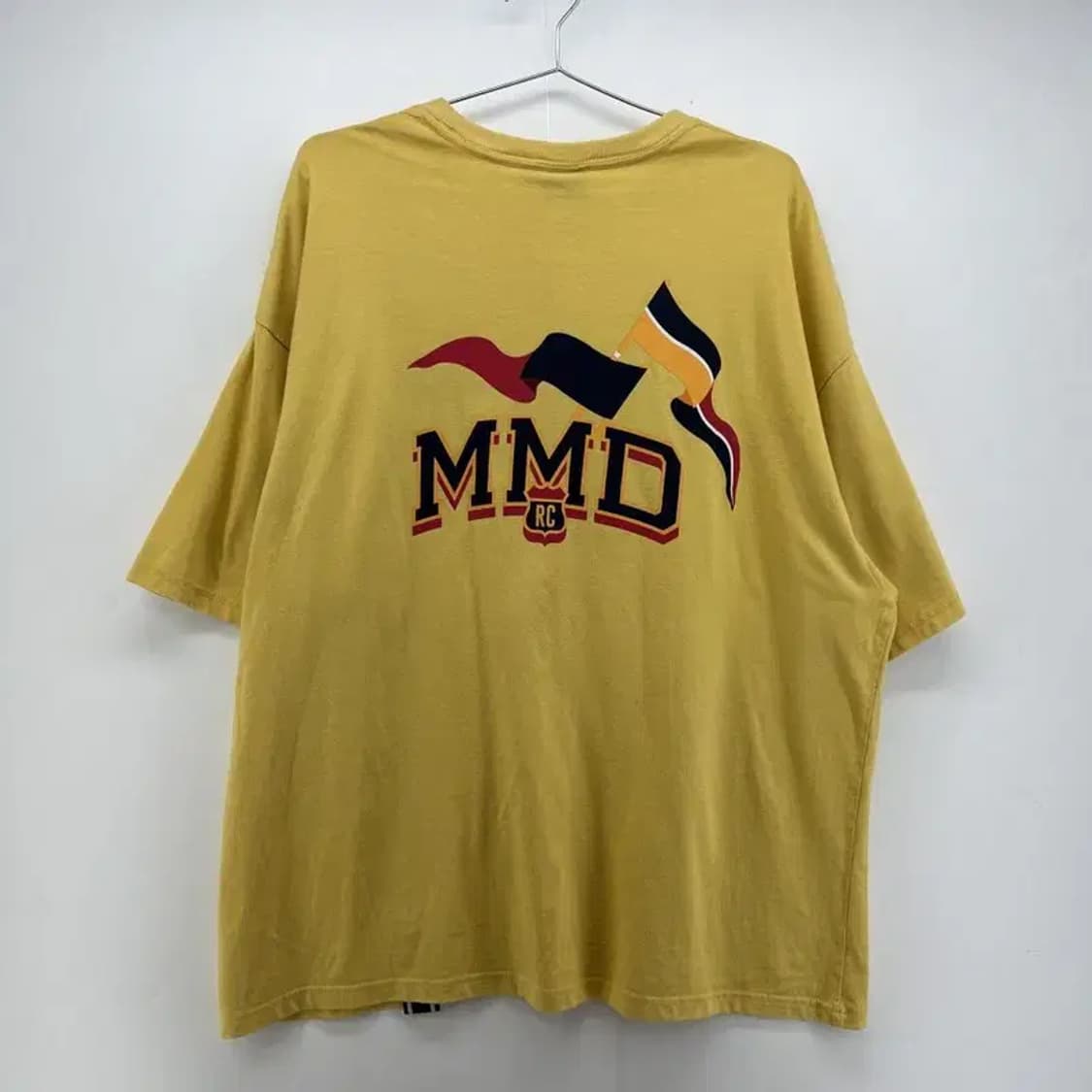 라지 로맨틱크라운 오버핏 옐로우 반팔티셔츠 남자 여름티 상품이미지2