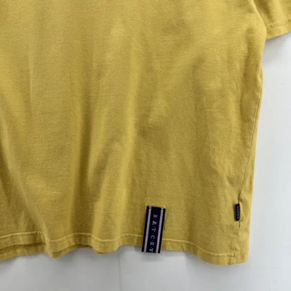 라지 로맨틱크라운 오버핏 옐로우 반팔티셔츠 남자 여름티 상품이미지4