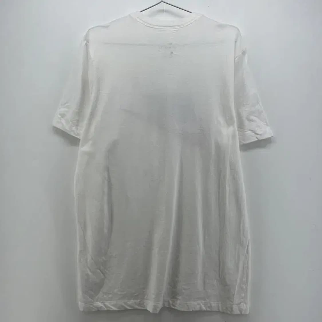 라지 나이키 스우시 오버핏 남자 화이트 반팔티셔츠 빈티지 상품이미지2