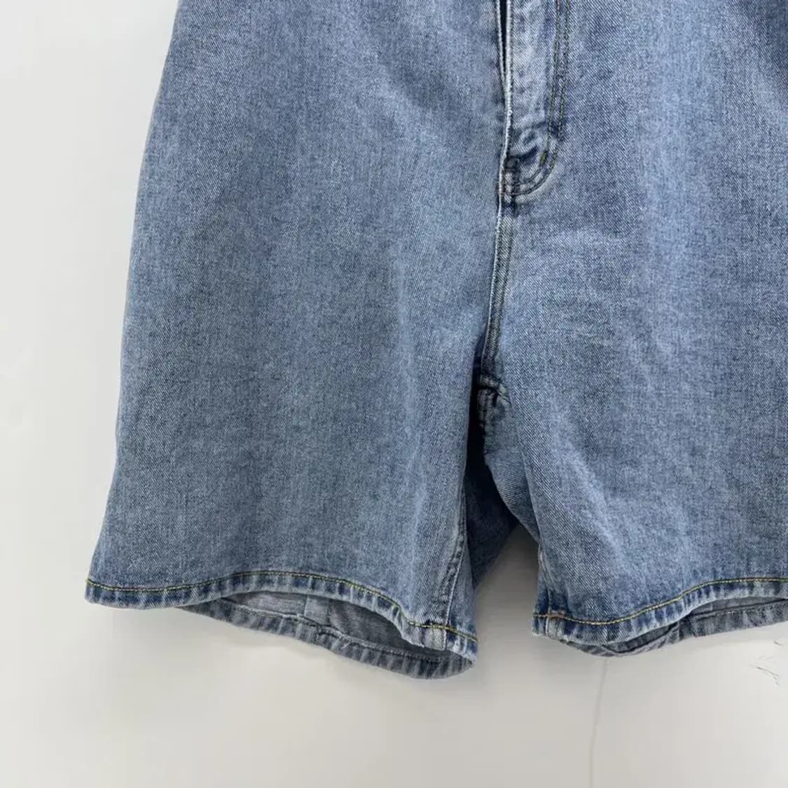 29 30 넘여공용 버뮤다팬츠 데님팬츠 청반바지 오버핏 유니크 바지 상품이미지5