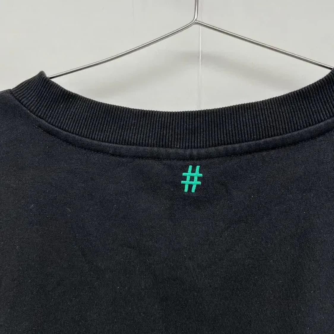 라지 빈트릴 로고 오버핏 조끼 반팔코디 블랙 빈티지 남여공용 상품이미지3