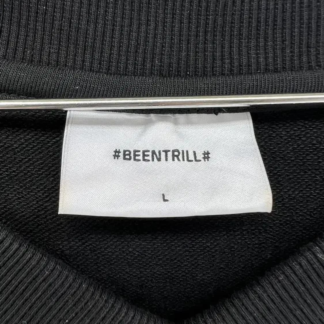 라지 빈트릴 로고 오버핏 조끼 반팔코디 블랙 빈티지 남여공용 상품이미지7