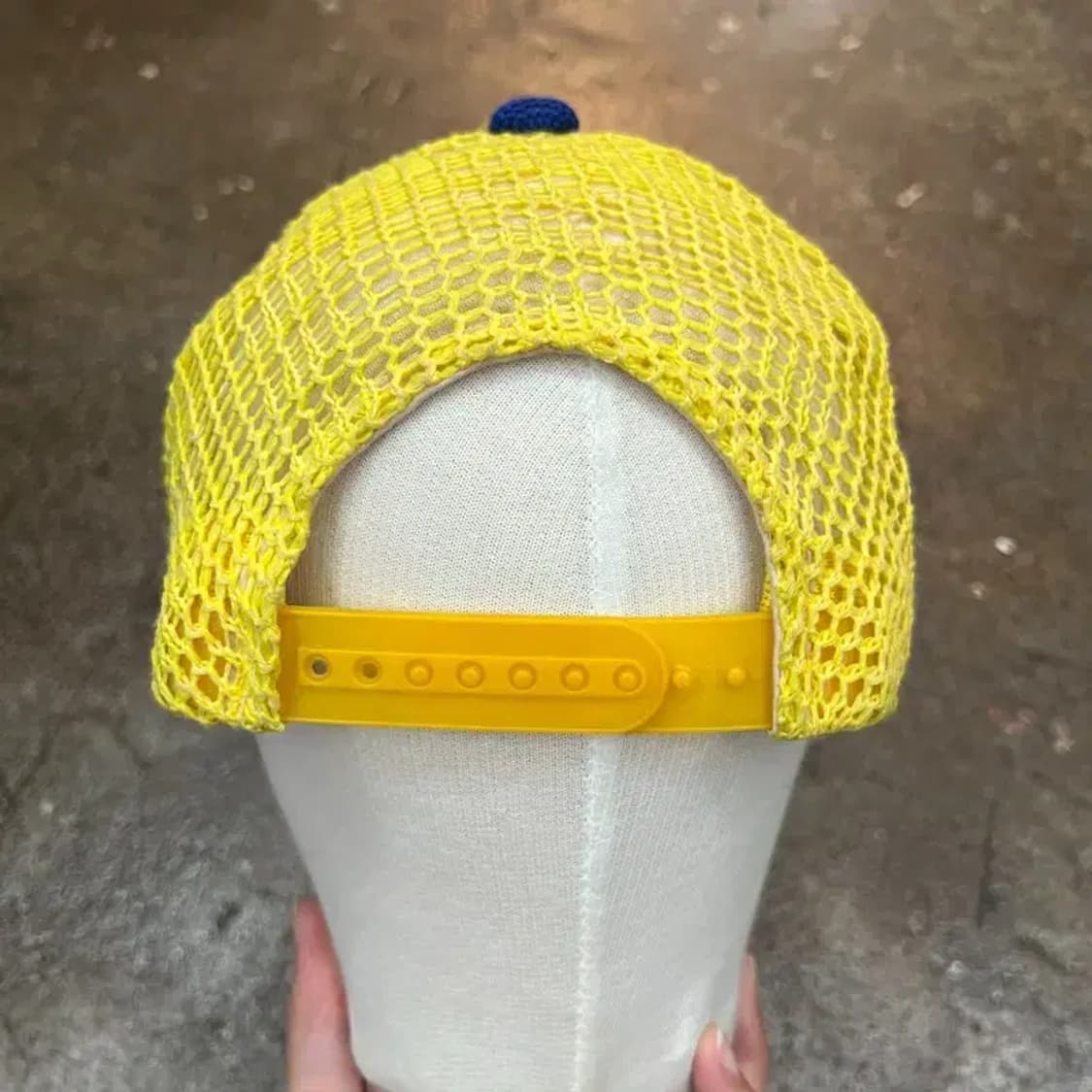 os 본더치 매시 y2k 빈티지 여름 볼캡 모자 남여공용 옐로우 새상품급 상품이미지4