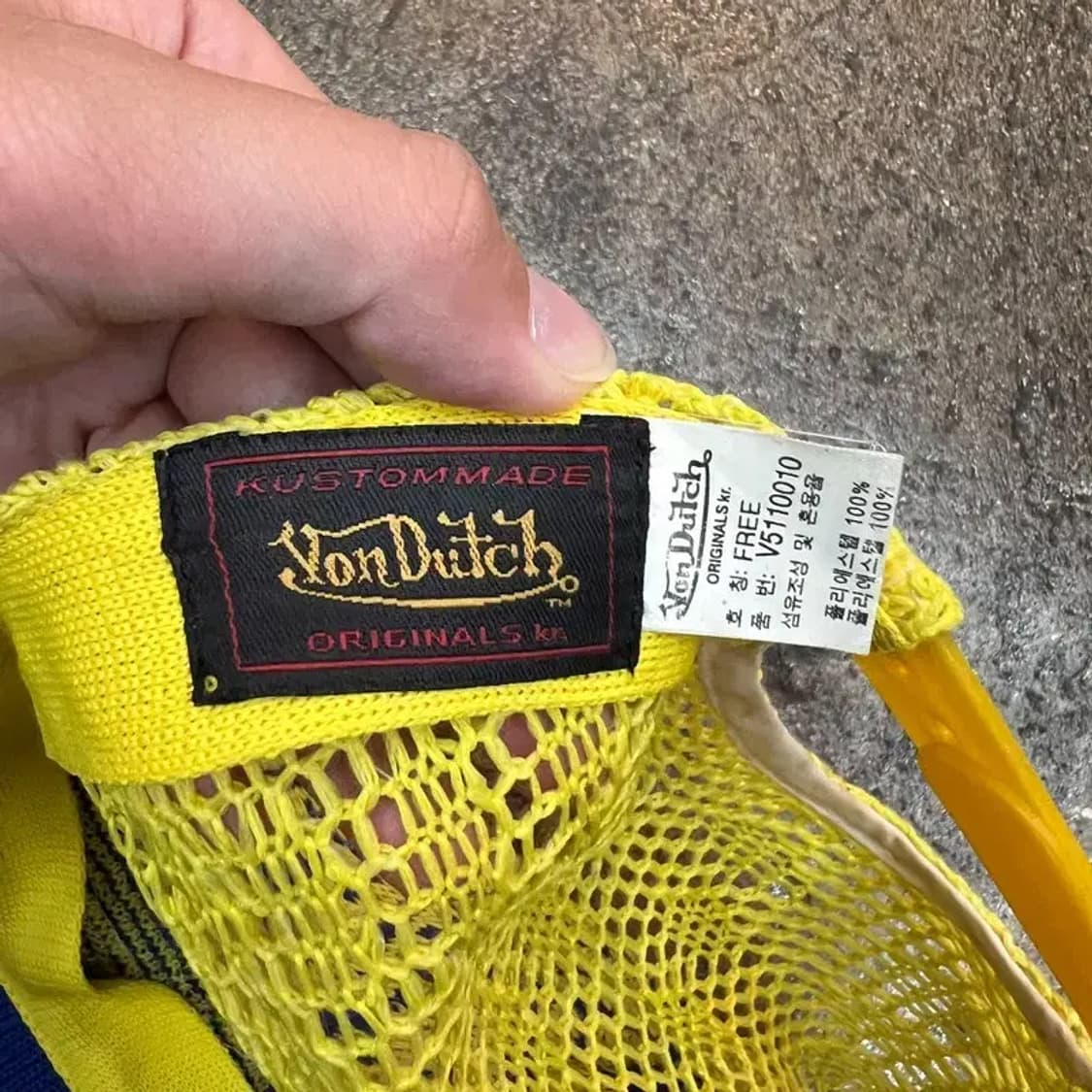 os 본더치 매시 y2k 빈티지 여름 볼캡 모자 남여공용 옐로우 새상품급 상품이미지6